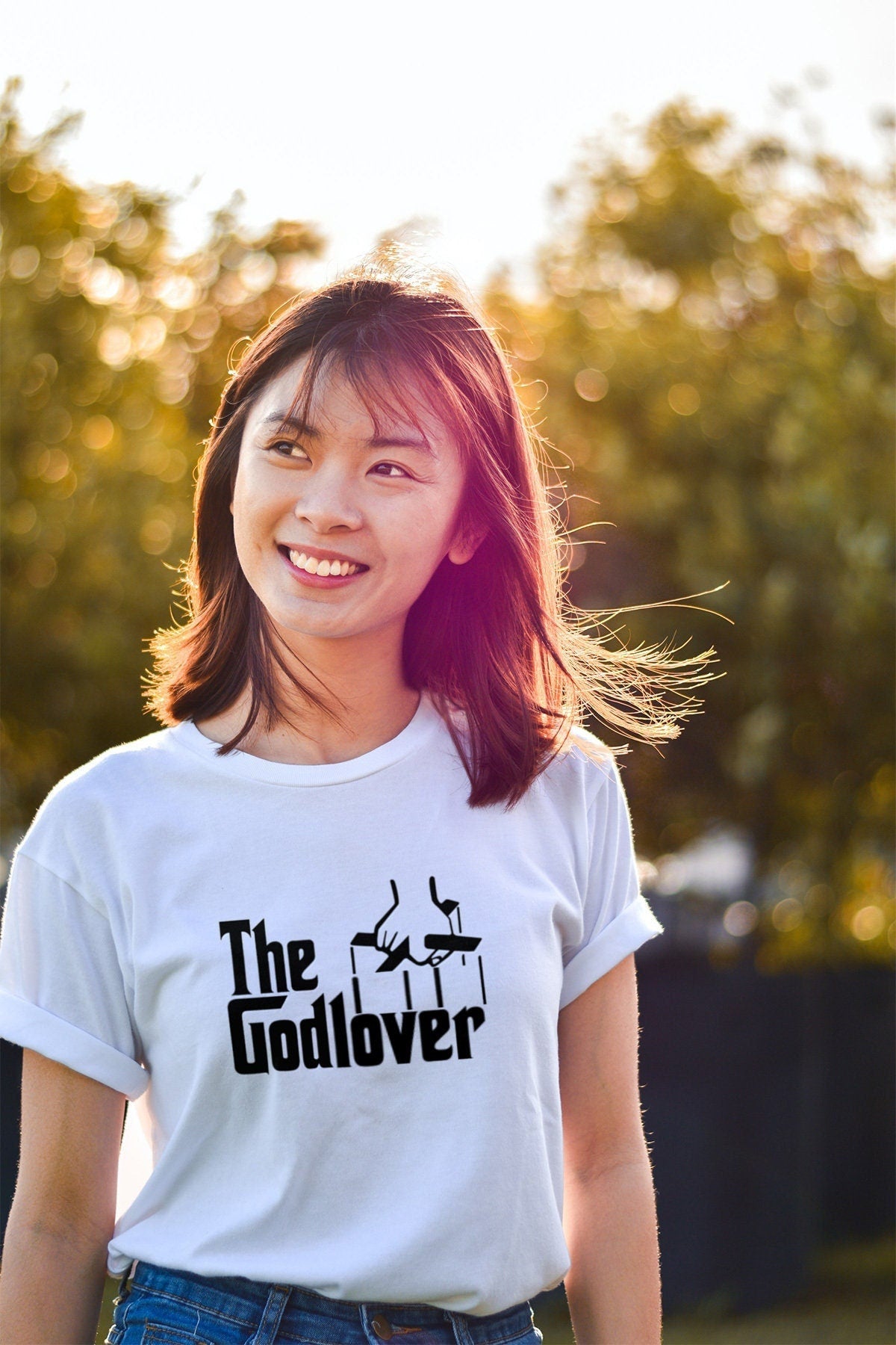 The God Lover Godfather Short Sleeve Unisex T Shirt Graphic Tee – Feel-Good Design · Great Gift For Fans