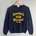 Vintage Jerzees Tag Cardinal Alumni Brennan Big Logo Printed Sweatshirt Crewneck Pullover Sweater University Size Medium Colour Navy Blue Sweatshirt – Premium Graphic · Trending Graphic Apparel
