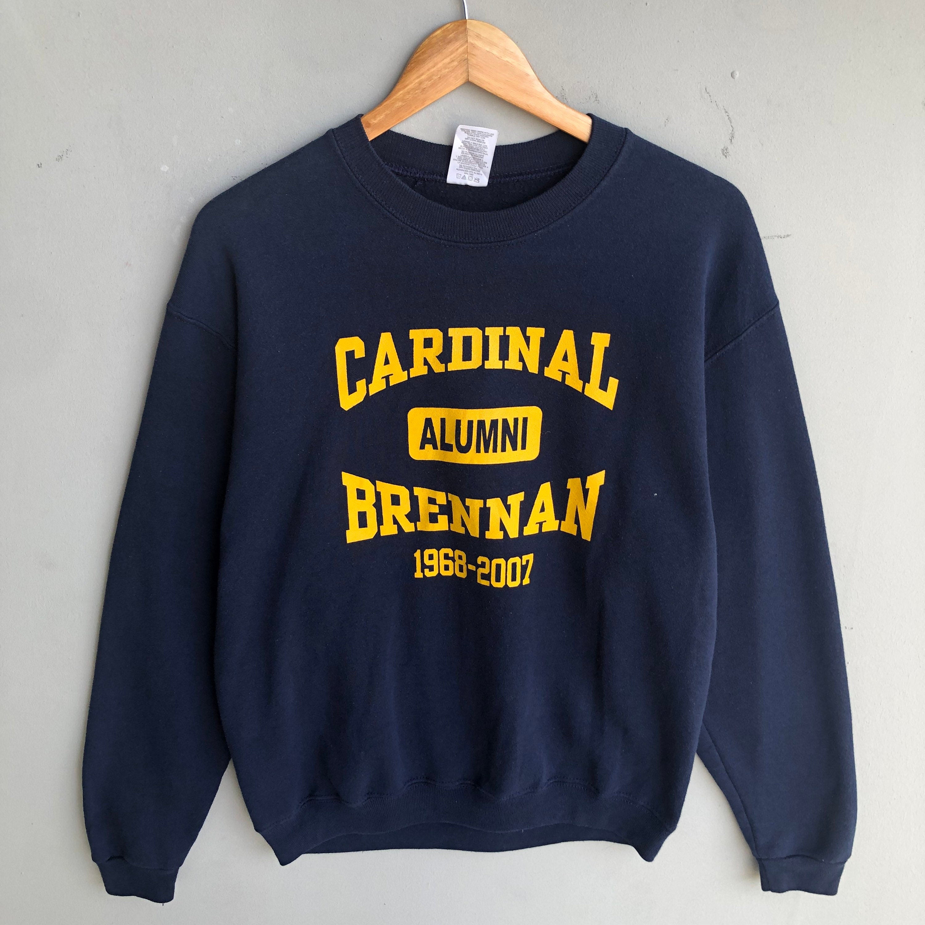 Vintage Jerzees Tag Cardinal Alumni Brennan Big Logo Printed Sweatshirt Crewneck Pullover Sweater University Size Medium Colour Navy Blue Sweatshirt – Premium Graphic · Trending Graphic Apparel