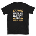Cows Makes me Happy Lovestock Farmer Unisex T Shirt Graphic Tee – Warm & Stylish · High-Quality Print
