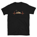 Retro Heartbeat Mountains Paraglider Unisex T Shirt Graphic Tee – Everyday Comfort · Perfect For Daily Wear