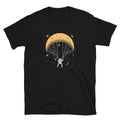 Moon and Space Paraglider Unisex T Shirt Graphic Tee – Premium Graphic · Perfect For Daily Wear