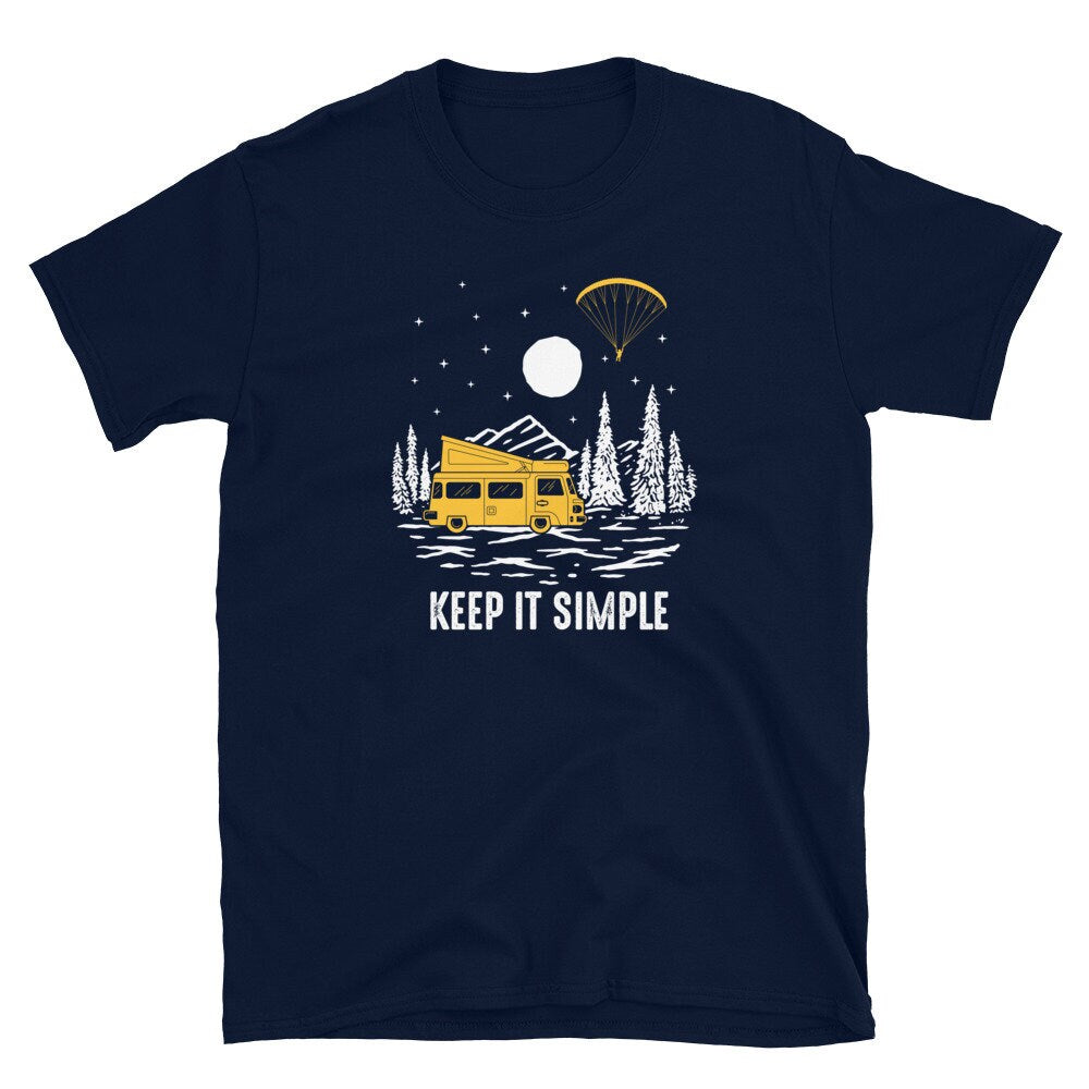 Motor Home Van Wilderness Paraglider Unisex T Shirt Graphic Tee – Everyday Comfort · Trending Graphic Apparel