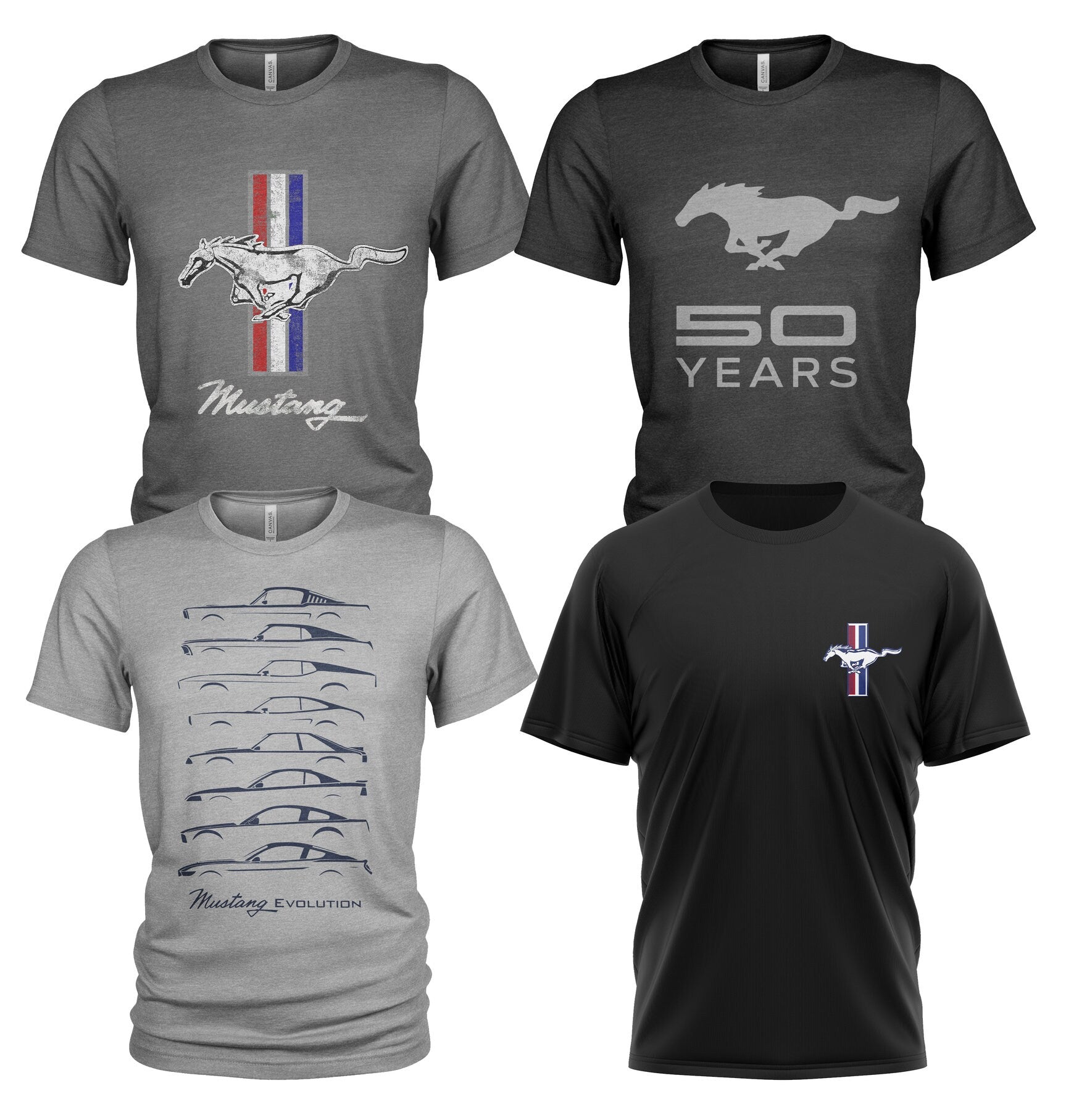 Ford Mustang 4 Pack Men39s T Shirt Set 3459 Graphic Tee – Feel-Good Design · Trending Graphic Apparel