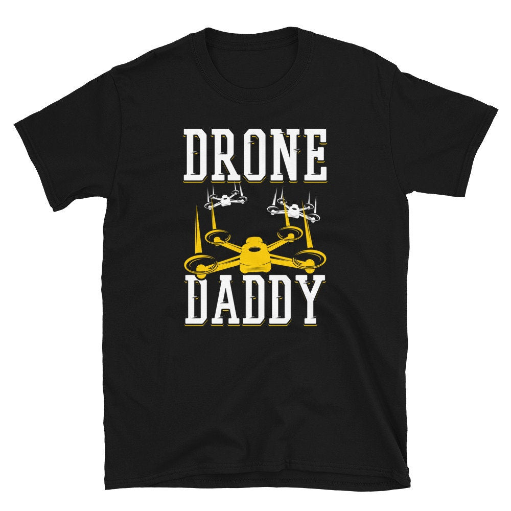 Drone Daddy and Drone Pilot T Shirt Graphic Tee – Bold Style · High-Quality Print