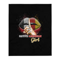Native American Girl Lips Throw Blanket Graphic Tee – Easygoing Wear · Perfect For Daily Wear