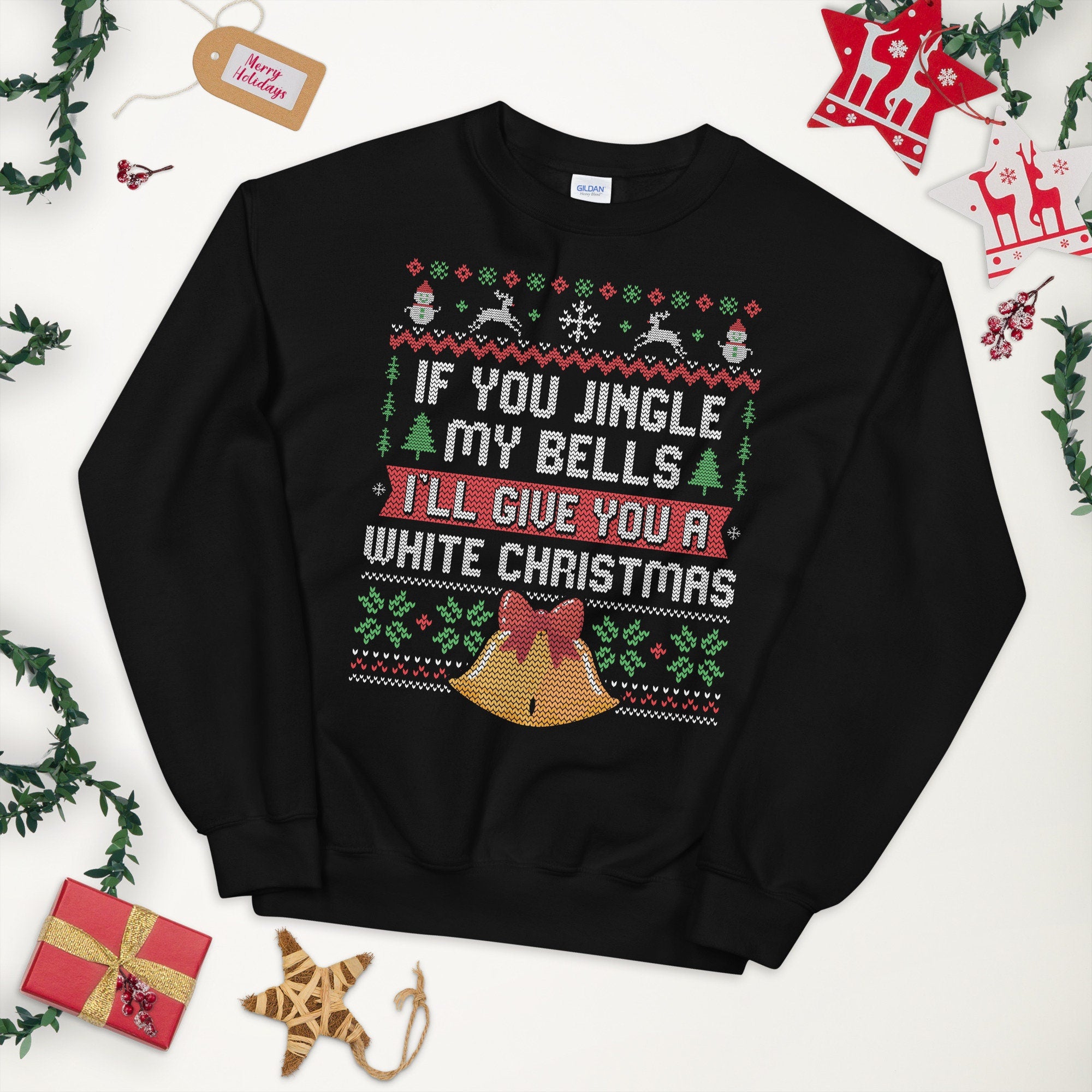 Hilarious Christmas Song Joke Ugly Design Sweatshirt Sweatshirt – Everyday Comfort · High-Quality Print