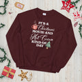 Hot Cocoa and Watching Xmas Movie Day Unisex Sweatshirt Sweatshirt – Aesthetic Look · Great Gift For Fans