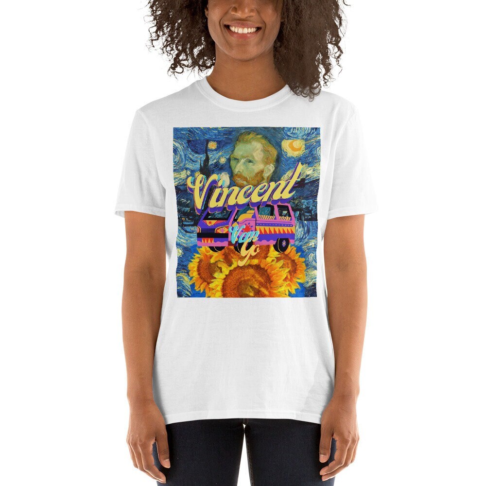 Vincent Van Gogh Vanlife Short Sleeve Unisex T Shirt Graphic Tee – Aesthetic Look · High-Quality Print