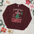Christmas Begins with Christ Festive Unisex Sweatshirt Sweatshirt – Cozy Vibes · Perfect For Daily Wear