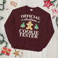 Official Christmas Cookie Tester Unisex Sweatshirt Sweatshirt – Aesthetic Look · Must-Have Style