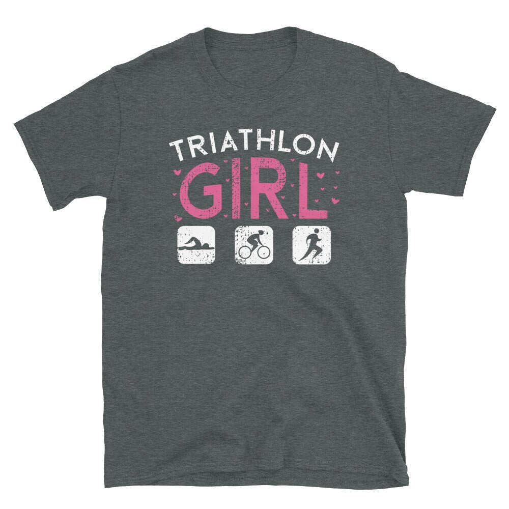 Swimming Biker Runner Triathlon Girl T Shirt Graphic Tee – Bold Style · Top Pick For Any Outfit