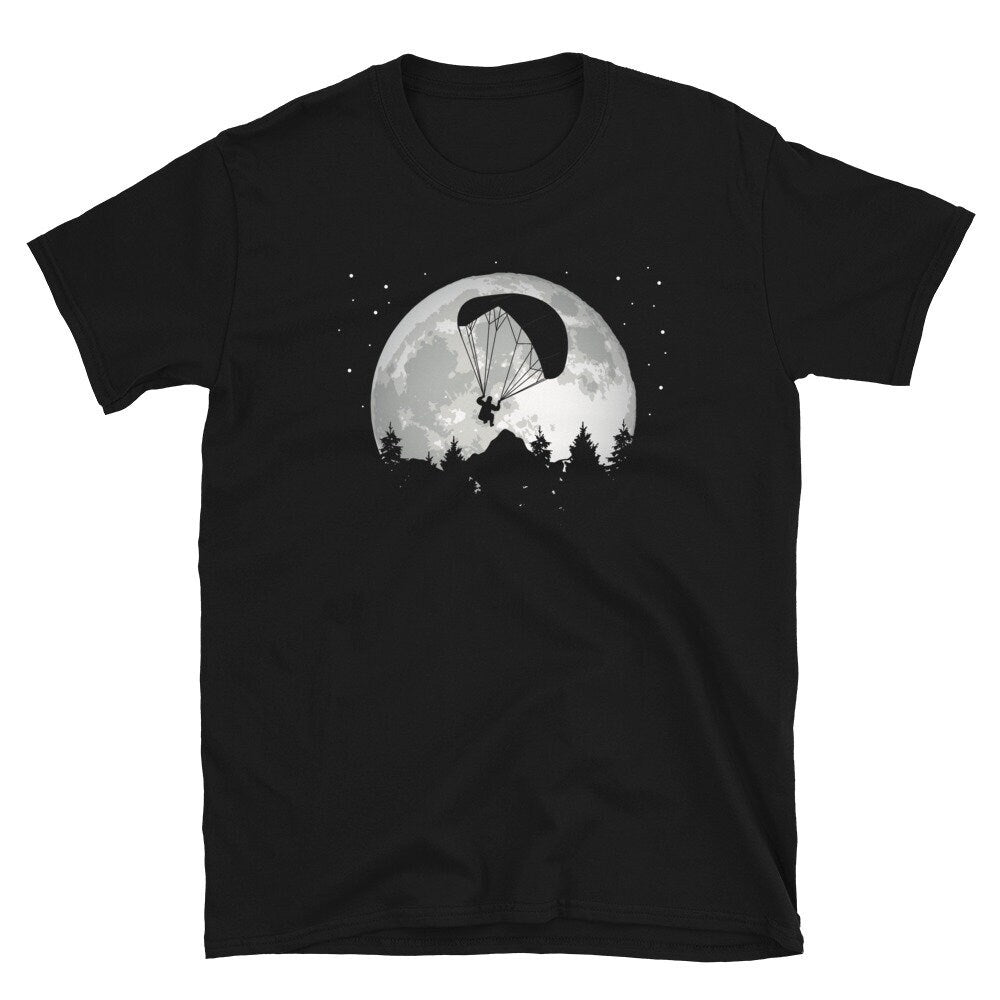 Moonlit Sky at Night Paraglider Pilot Unisex T Shirt Graphic Tee – Feel-Good Design · Top Pick For Any Outfit