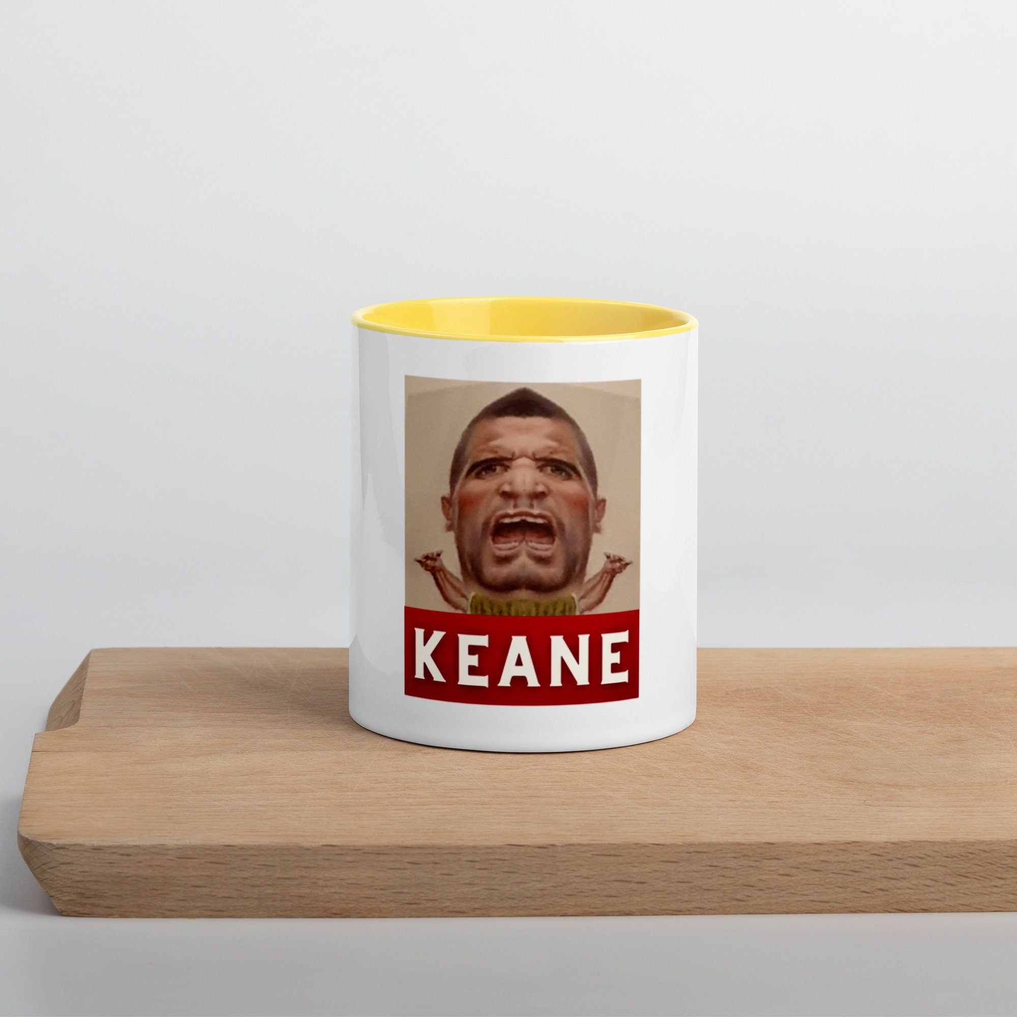 Keane United Football Mug with Color Inside Graphic Tee – Easygoing Wear · High-Quality Print
