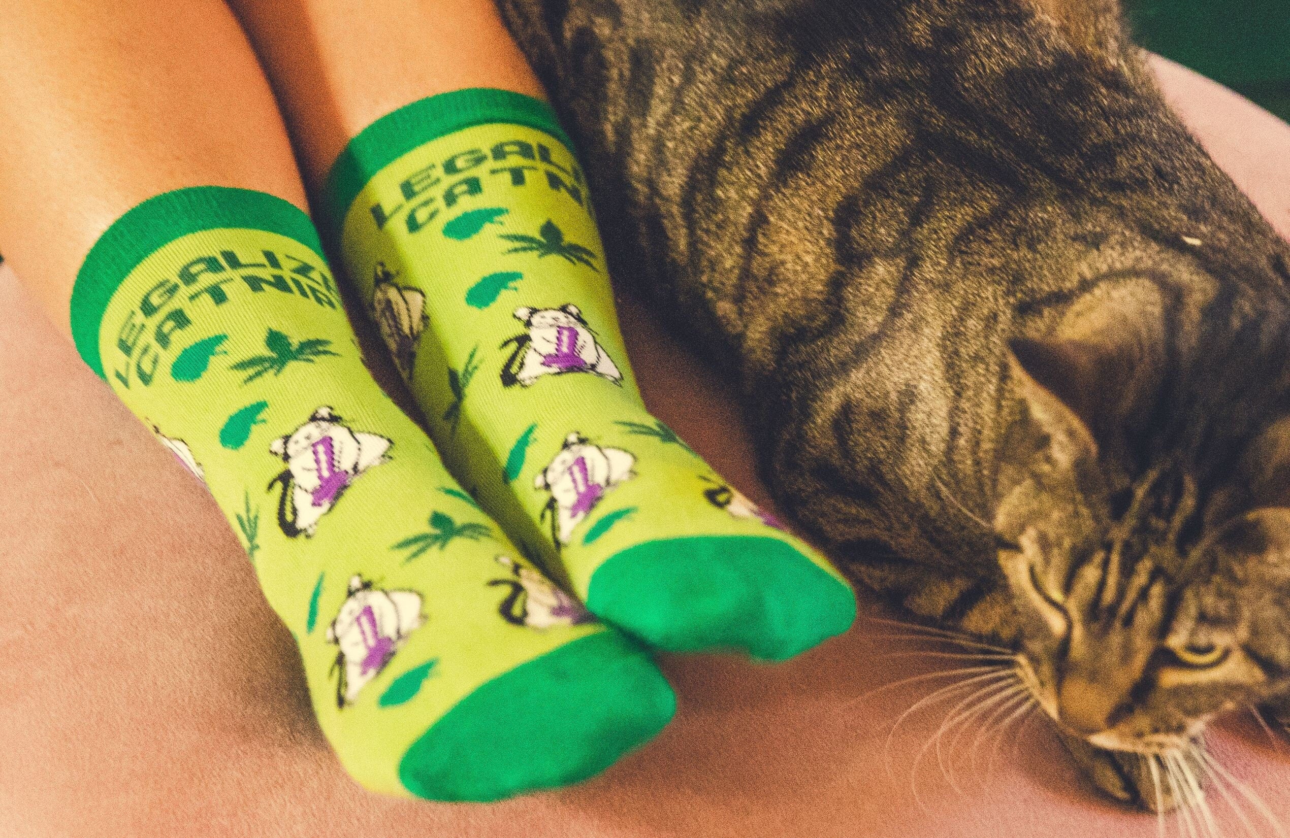Legalize Catnip Socks Cat Socks Weed Boho Dope Girl Maryjane Gift For Her 420 Vintage Prints Pretty Socks Super Soft Socks Graphic Tee – Premium Graphic · Great Gift For Fans