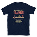 6 Stages of Triathlon Unisex T Shirt Graphic Tee – Warm & Stylish · Great Gift For Fans