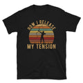 Retro Sunset How I Release Tension Archery Unisex T Shirt Graphic Tee – Bold Style · Perfect For Daily Wear