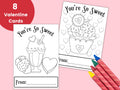 Valentine Cards for Kids Printable Valentines to Color Valentine Classroom Cards Valentine Coloring Valentine Classroom Exchange Cards Graphic Tee – Fan Favorite · High-Quality Print
