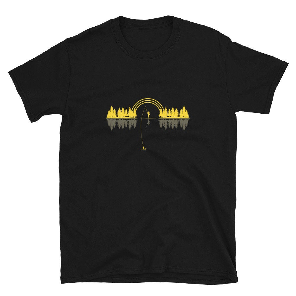 Angler and Rainbow River Fishing and Fisherman Unisex T Shirt Graphic Tee – Bold Style · Must-Have Style