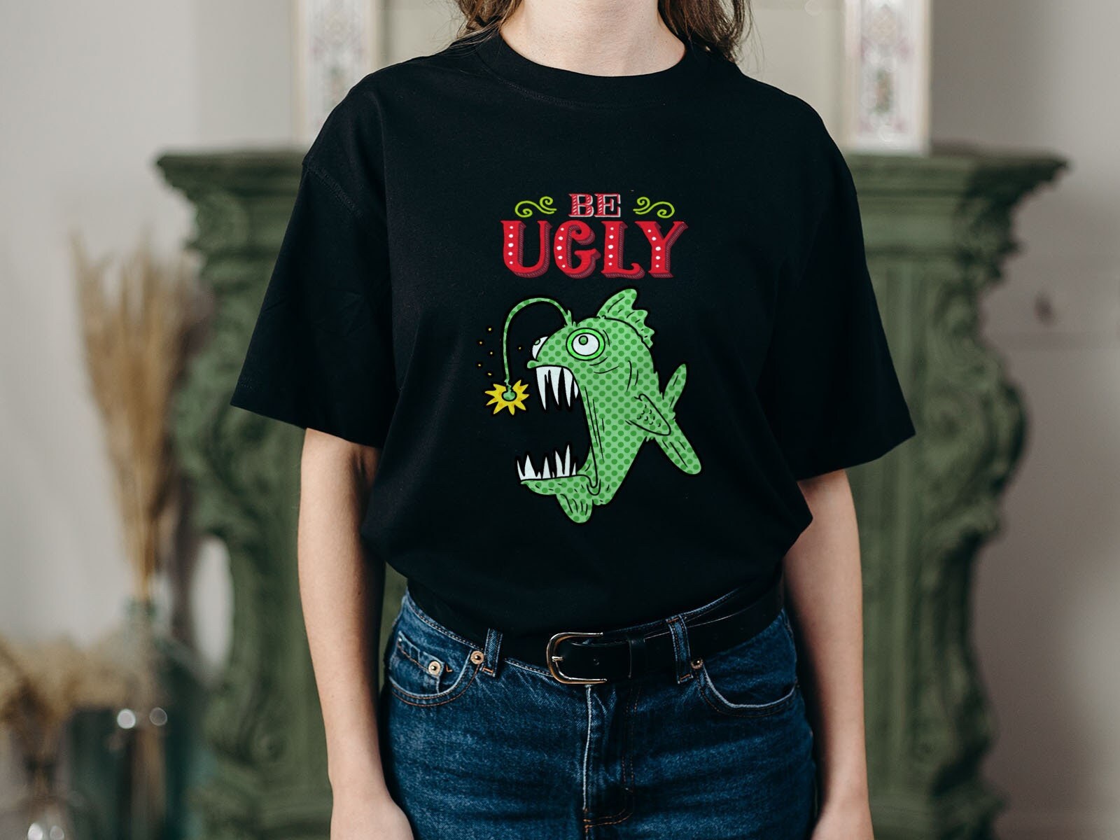 Be Ugly Short Sleeve Unisex T Shirt Graphic Tee – Premium Graphic · Trending Graphic Apparel