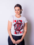 Womens Queen Of Hearts Shirt Valentines Day Gift Poker Shirt Womens Funny Shirt Funny Workout Shirt for women Heart Tee Graphic Tee – Fan Favorite · Top Pick For Any Outfit
