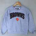 Vintage Y2K Starter Tag Browns NFL Embroided Spellout Biglogo Sweatshirt Crewneck Pullover Sweater NFL Colour Grey Size NA Sweatshirt – Easygoing Wear · Trending Graphic Apparel