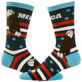 4th Of July Socks Adult Humor Socks 39Merica Socks Funny Eagle Socks Funny Socks Striped Socks Stars and Stripes Graphic Tee – Aesthetic Look · Top Pick For Any Outfit