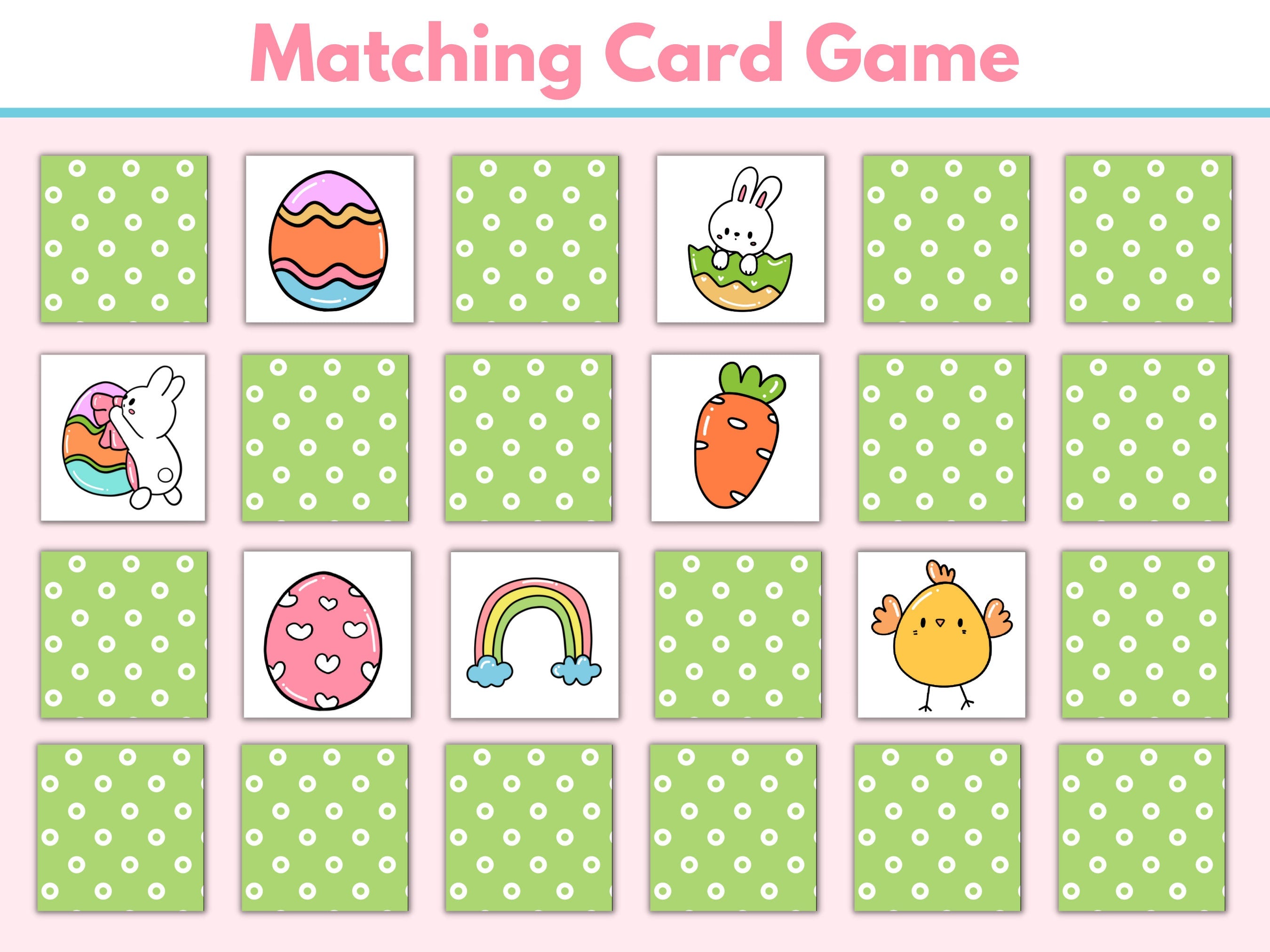 Memory Game Printable Easter Game Printables Matching Card Game Spring Match Game Educational Activities Homeschool Printables Graphic Tee – Feel-Good Design · Trending Graphic Apparel