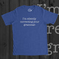 Silently Correcting Your Grammar Teacher Shirt Gifts For Writers Funny Writers T Shirt Grammar TShirt Funny Mens TShirts Teacher Gifts Graphic Tee – Premium Graphic · Must-Have Style