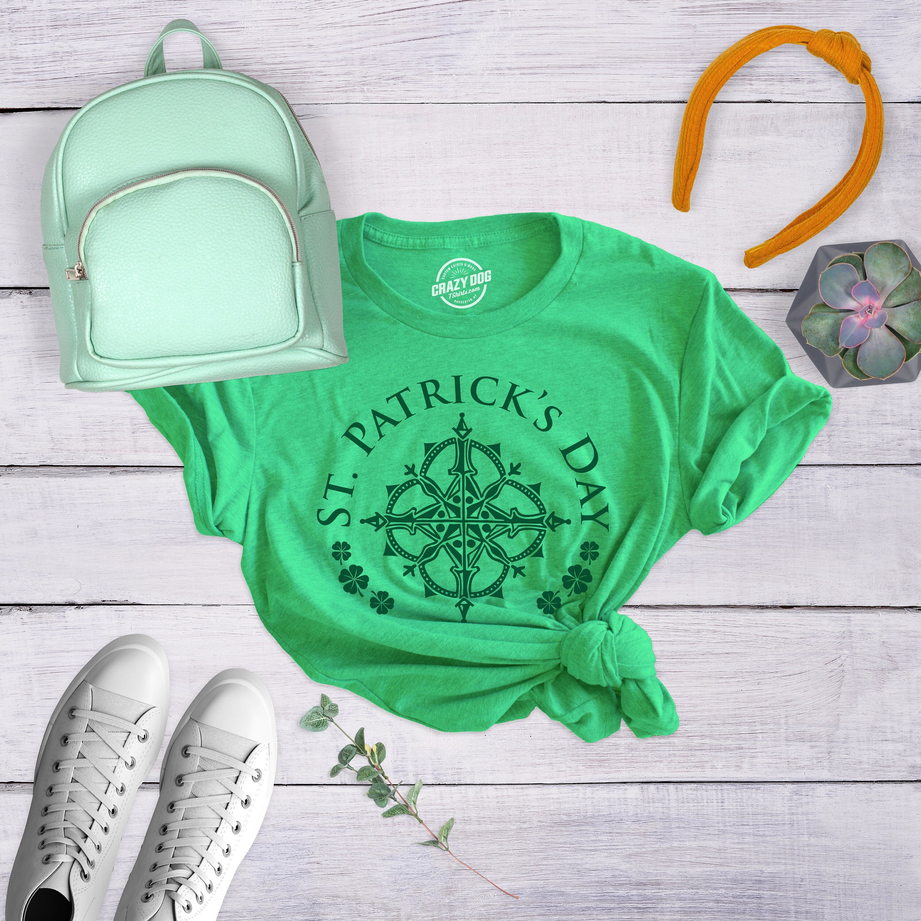 St Patrick39s Day Enthusiast St Patrick Day Shirt Luck Of The Irish Green Clover Shirt Woman Irish Symbols Woman Funny Shirts Women Graphic Tee – Soft Feel · Great Gift For Fans