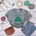 Clover Shirt Lucky Irish Shirt Ireland Shamrock Drinking T Shirt Ireland Top Women Womens Irish Top Lets GET LUCKED UP Graphic Tee – Easygoing Wear · Trending Graphic Apparel