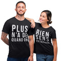 T shirt Couple Plus rien n39a de sens quand on est spars T shirt Homme et Femme Coton Bio Amoureux Romantiques Graphic Tee – Easygoing Wear · Perfect For Daily Wear
