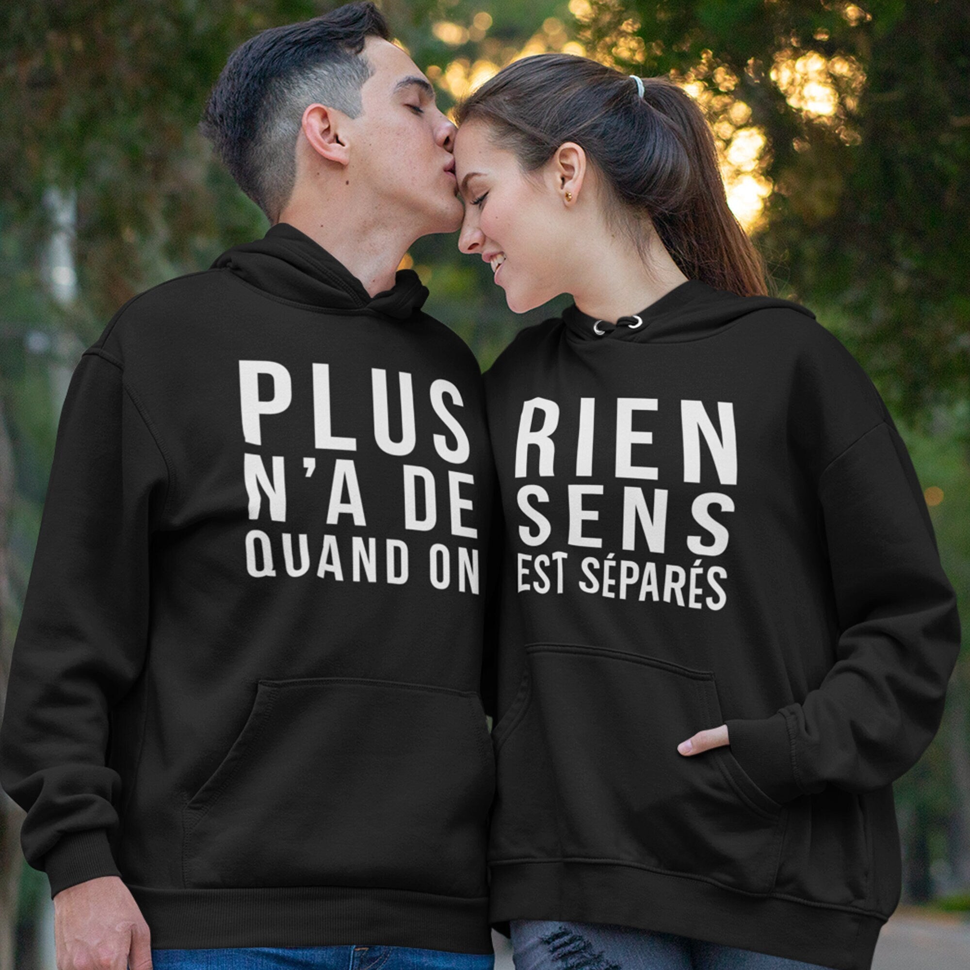 Plus n39a de sens quand on est spars Cadeau Couple Sweat avec ou sans Capuche Unisexe Graphic Tee – Premium Graphic · Perfect For Daily Wear
