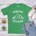 New Drinks Well With Others Shirt St Patricks Day Shirt Man Shamrock Shirt Men Green Irish Party Shirt Four Leaf Clover Shirt Graphic Tee – Easygoing Wear · Perfect For Daily Wear