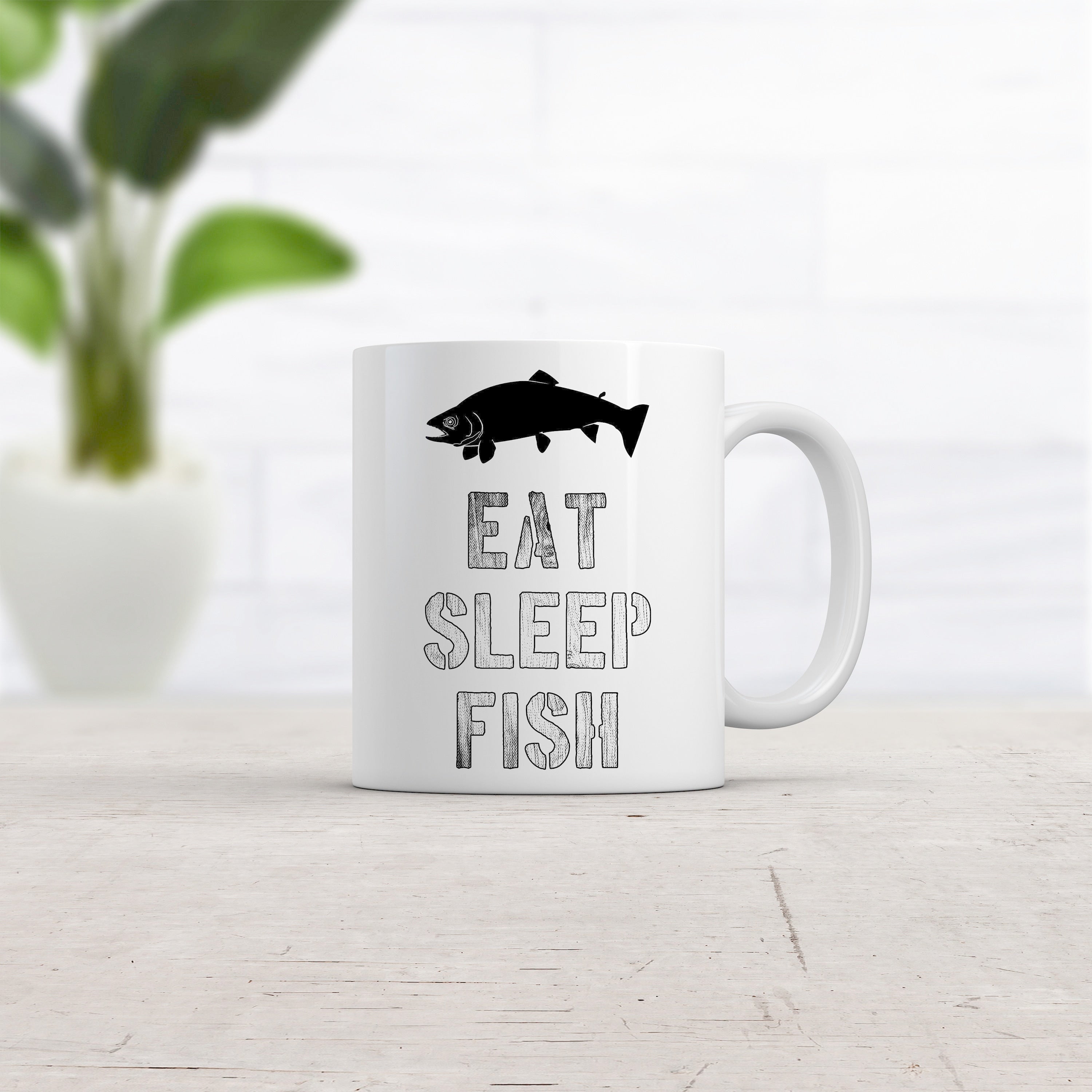 Offensive Fishing Mug Humorous Fishing Mugs Rude Fishing Coffee Cup Eat Sleep Fish Drinking Mugs Fathers Day Fishing Gifts Beer Mug Graphic Tee – Easygoing Wear · High-Quality Print