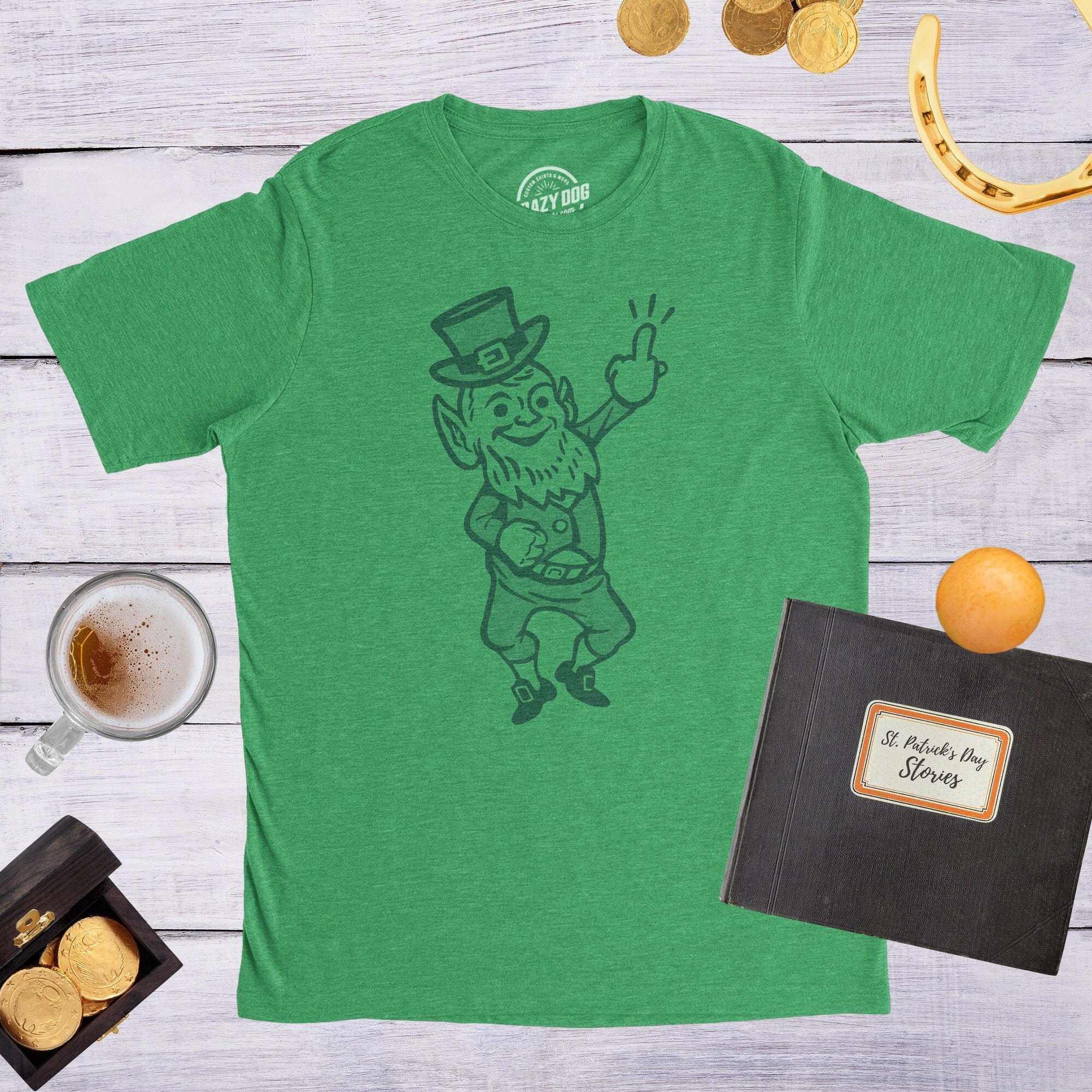 Leprechaun Middle Finger Flipping The Bird Leprechaun Shirt St Patrick39s Day Shirt Funny Shirts St Patricks Day St Pattys Day Tee Graphic Tee – Feel-Good Design · Must-Have Style