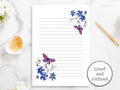 Butterfly Stationery Letter Writing Stationery Butterfly Printable Writing Paper Lined and Blank Paper Download A4 85 x 11 Floral Graphic Tee – Feel-Good Design · Trending Graphic Apparel