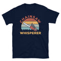 Retro Sunset Chainsaw Whisperer T Shirt Graphic Tee – Easygoing Wear · High-Quality Print