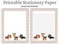 Dog Printable Stationery 85x11 Instant Download Cute Kids Stationary Puppy Digital Paper Printable Paper Digital Lined Paper Writing Graphic Tee – Fan Favorite · High-Quality Print