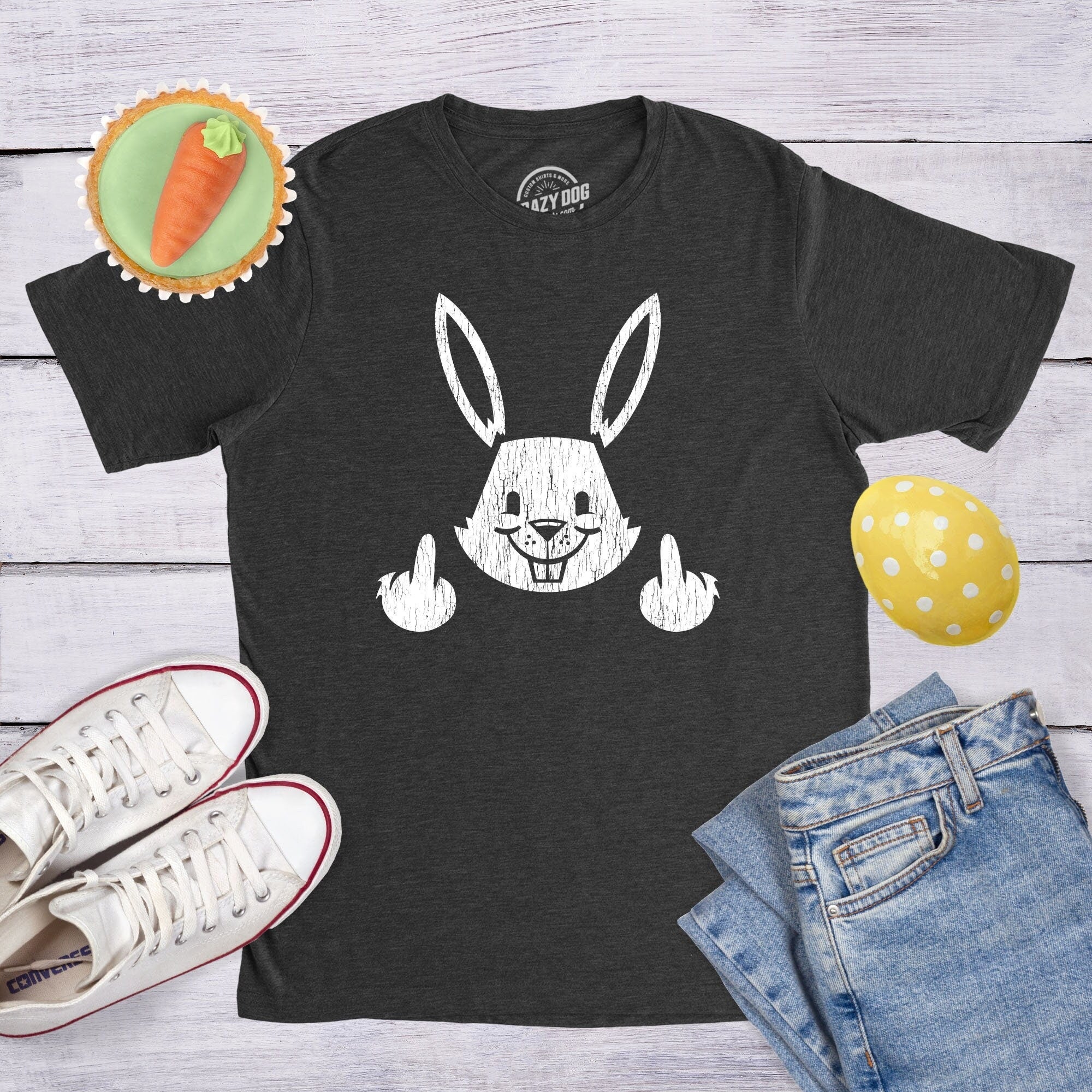 Bunny Flip The Bird Shirt Offensive Bunny Shirts Sarcastic Shirts Funny Sarcastic Shirts Rude Easter Shirts Middle Finger Graphic Tee – Bold Style · Must-Have Style