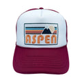 Aspen Colorado Trucker Hat Retro Mountain Snapback Aspen Hat Adult Hat Graphic Tee – Premium Graphic · High-Quality Print