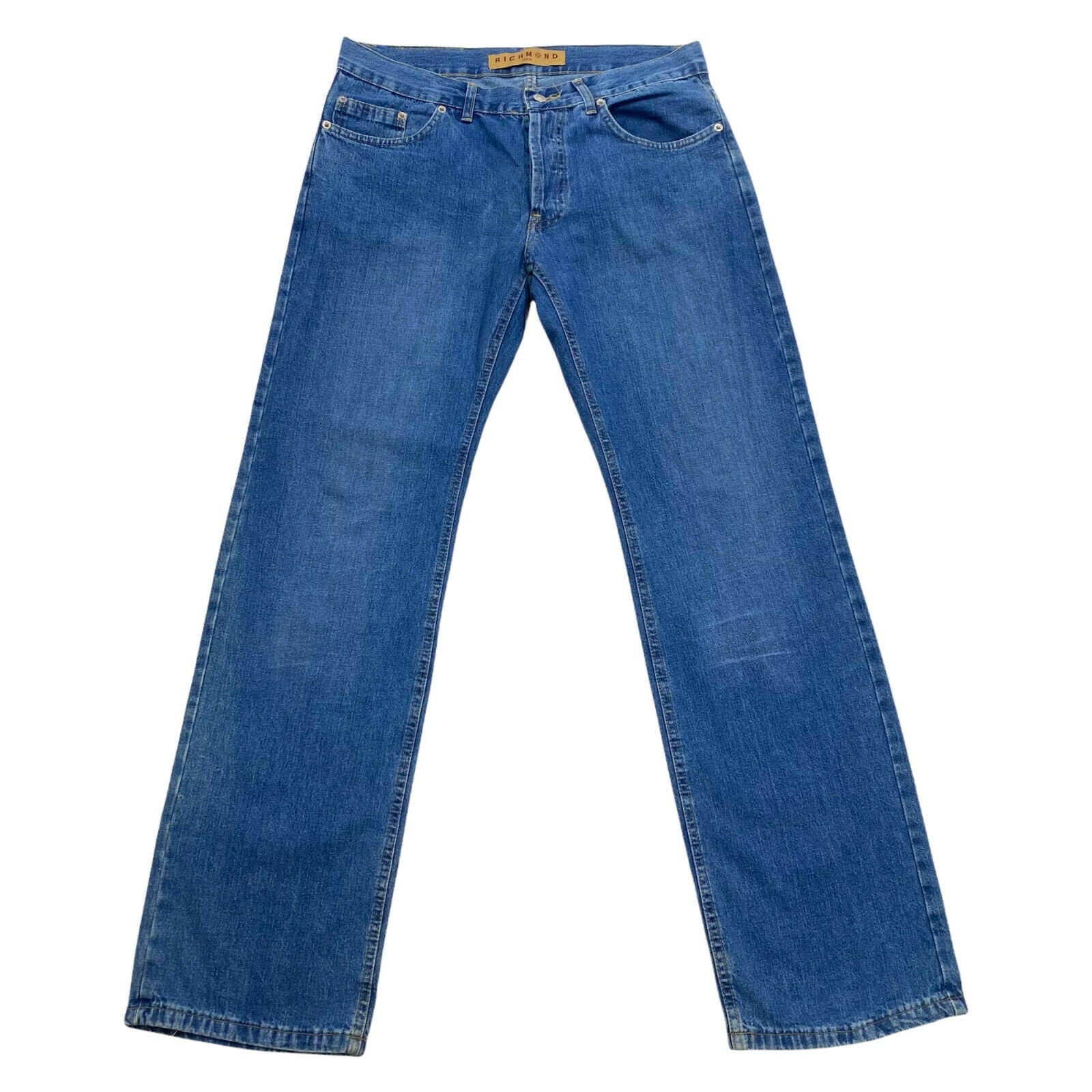 John Richmond Denim Womens Jeans Vintage Designer Blue Denim Trousers VTG Graphic Tee – Aesthetic Look · Great Gift For Fans