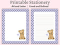 Puppy Stationary Animal Stationery Printable Stationery Dog Printable Paper Instant Download Lined Unlined Writing Paper Notes Pages Graphic Tee – Bold Style · Great Gift For Fans
