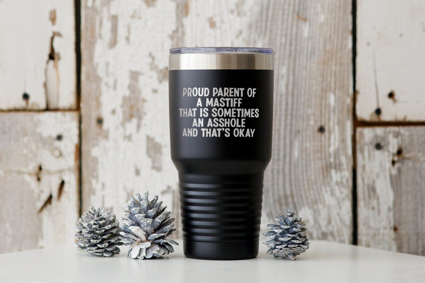Mastiff Dog Mom Dad Owner Lover Tumbler Funny Appreciation Gifts Wine Lover Travel Coffee Mug Birthday Gift For Men and Women Graphic Tee – Feel-Good Design · Must-Have Style