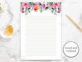 Bright Floral Stationery Journal Paper Wedding Stationery Lined Note Paper Blank Writing Paper Printable Stationery Printable Paper Graphic Tee – Premium Graphic · Trending Graphic Apparel