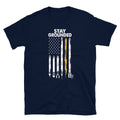 Stay Grounded US Flag Electrician T Shirt Graphic Tee – Soft Feel · Trending Graphic Apparel