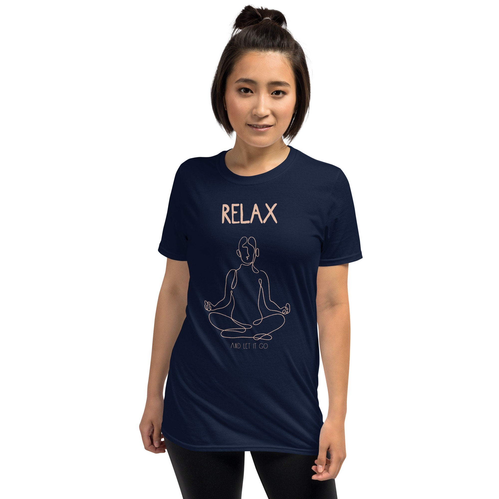 Relax and Let it Go Meditation T Shirt Graphic Tee – Easygoing Wear · Must-Have Style