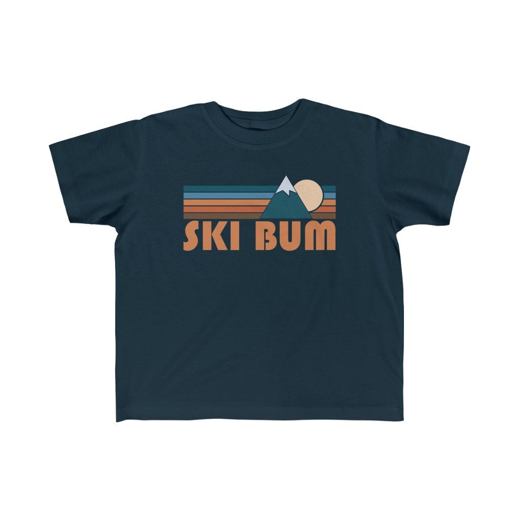 Ski Bum Toddler Shirt Retro Mountain Ski Bum Toddler TShirt Personalization Available Graphic Tee – Fan Favorite · Must-Have Style