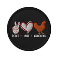 Peace Love Chickens Embroidered patches Graphic Tee – Premium Graphic · Great Gift For Fans