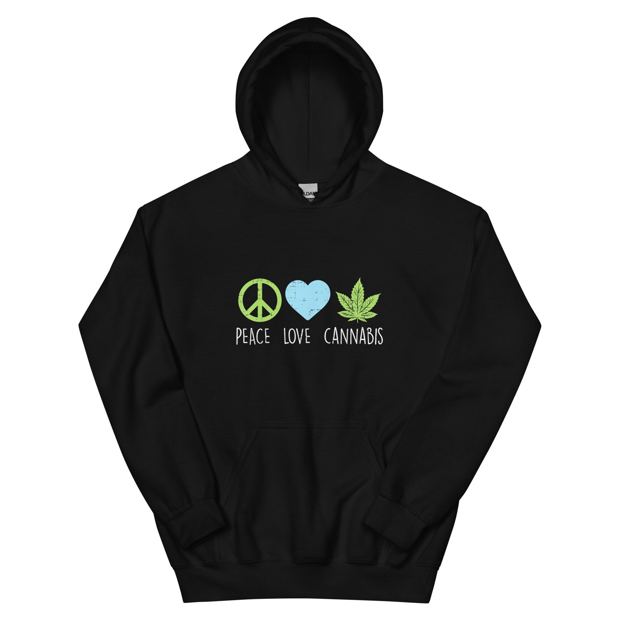 Peace Love Cannabis 420 Unisex Hoodie Hoodie – Easygoing Wear · Perfect For Daily Wear